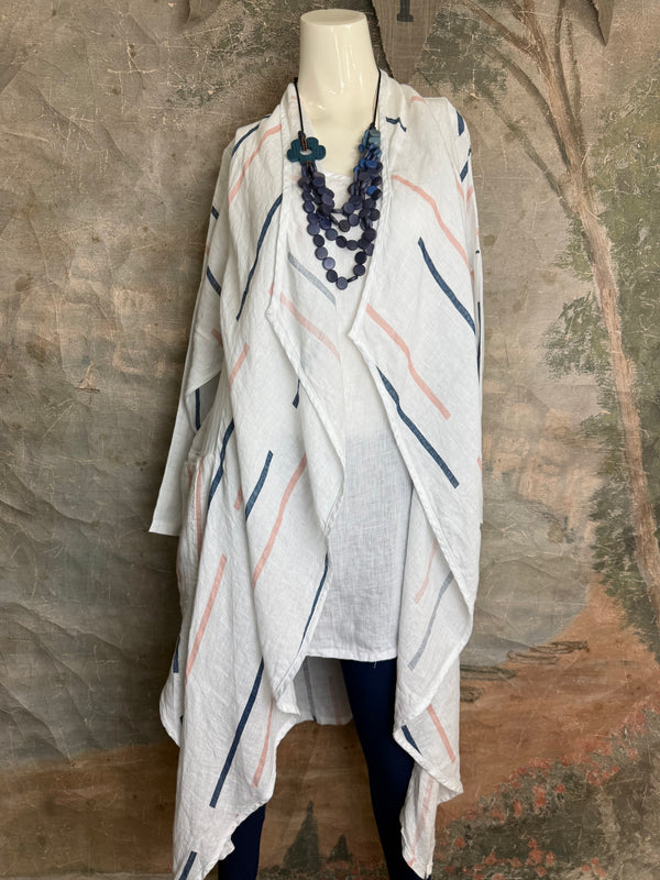 91511-S Stripe Throw Duster