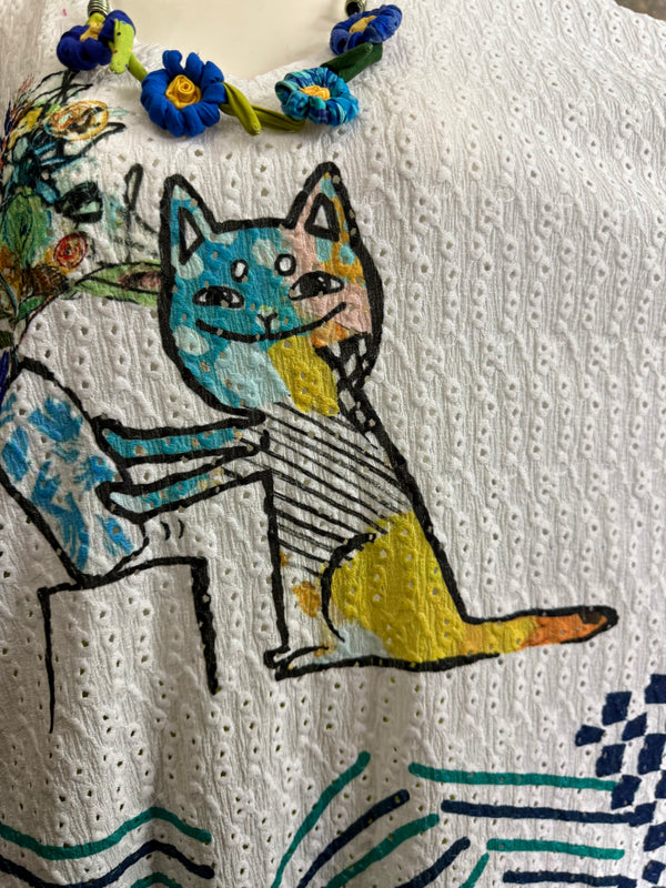 T1196 Vneck Dolman High-low Top-CAT-Astrophy