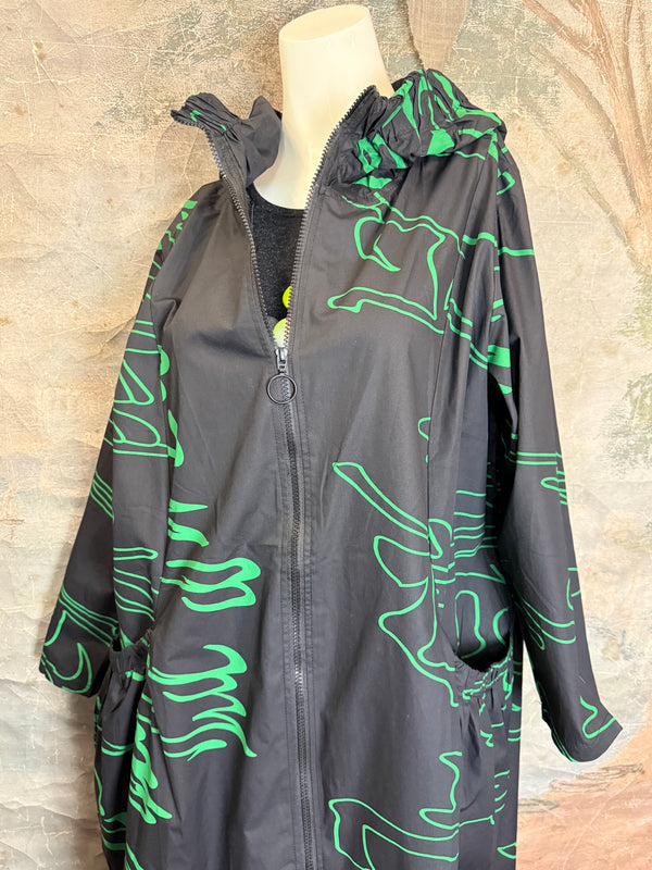 1029 City Scribble Jacket-Green