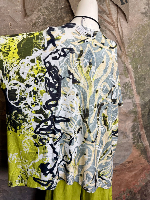 T1640K Vneck Dolman Top-Evening Glow