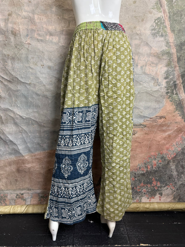 2007W Wide Leg Kantha Pants-Mix 2