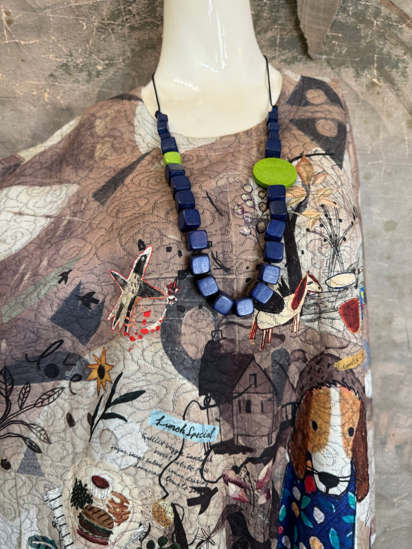 T812NB Drop Shoulder Top-Lunch Time