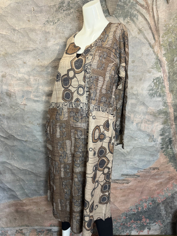 D448 Waffle Knit VNeck Dress-COOPER