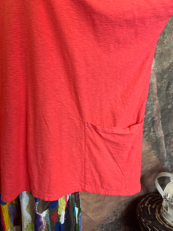5016024 2 Pocket Pullover-Harbor Red