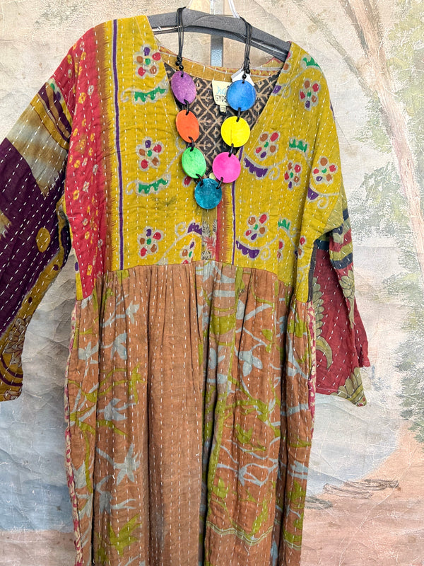 JG-156 Kantha Sunrise Dress-5 MIX