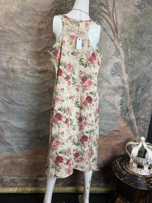 JG-Fruitful Endeavors Tank Dress-Rose Floral