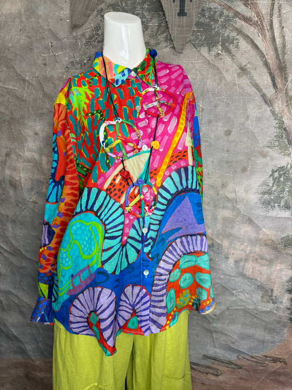 CP-92527 Abstract Blouse