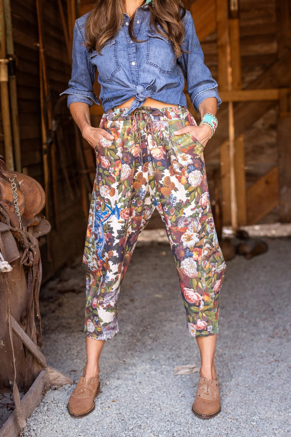 MOTS Linen Crop Artist Pant-Love Language