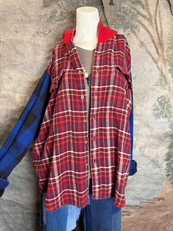 0003G PW Mix-Match Flannel Jacket-#6
