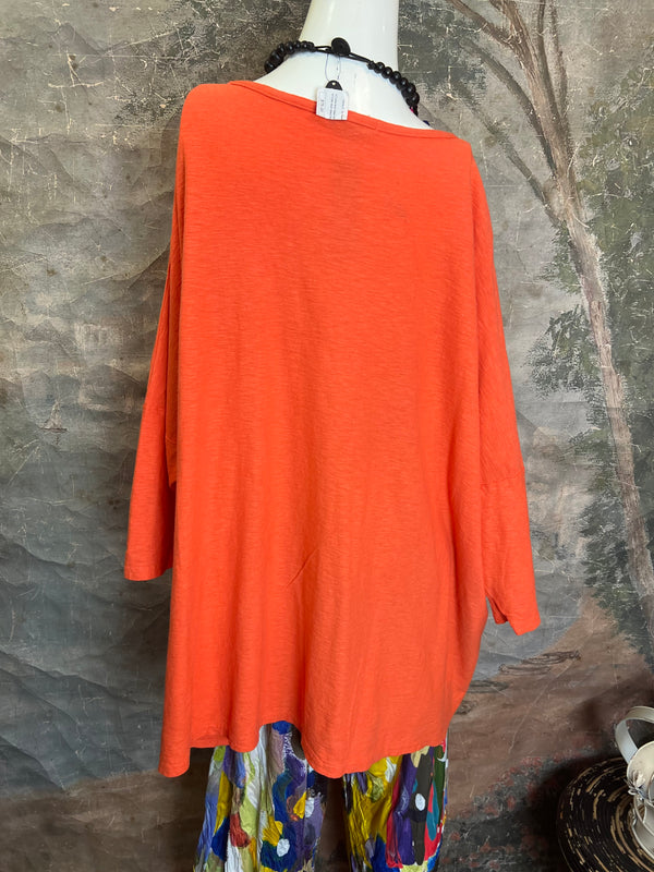 5016024 2 Pocket Pullover-Tabasco Orange