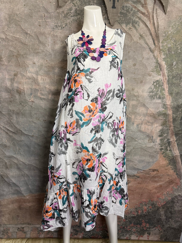 MP-MD1041 Dress W/Ruffle-OFFWHITE7