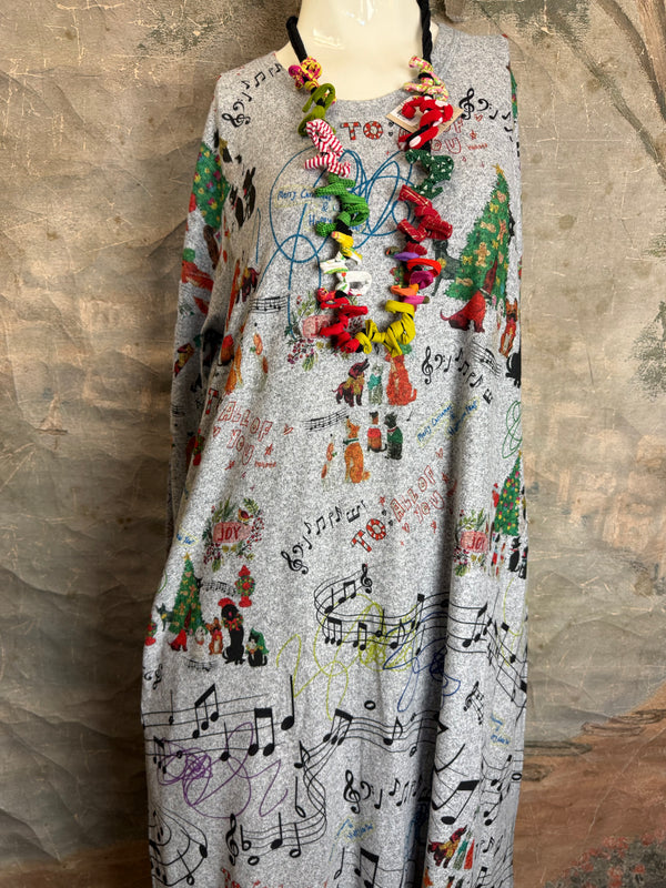 D387 Woofmas Carol A-line Dress