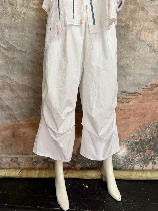 92120-62 Pleated Gaucho Pant-Kiwi