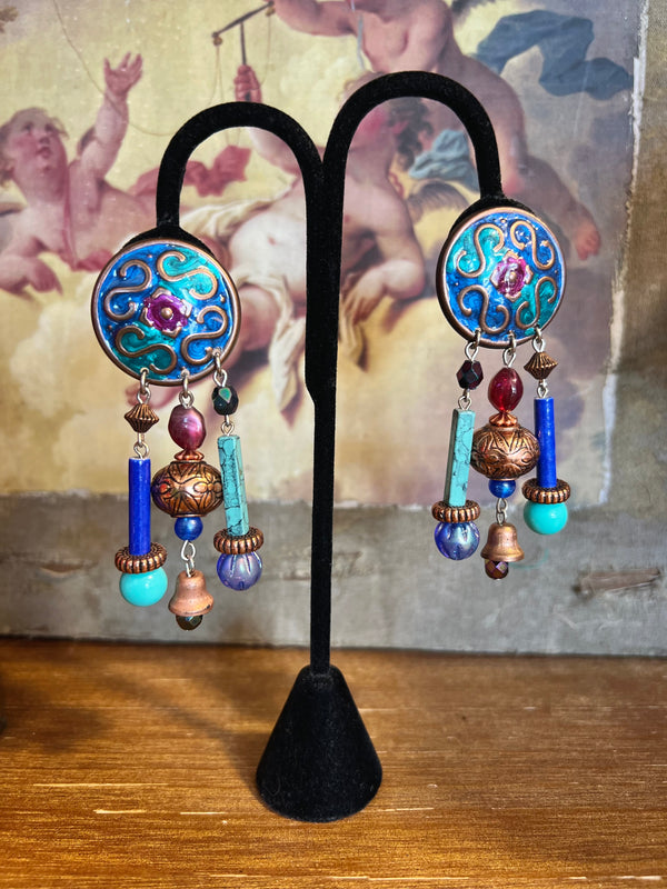 000ACJ Artisan Clip on Earrings