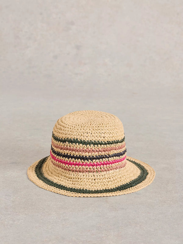 443569 Striped Bucket Hat