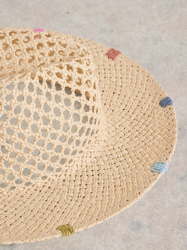 443572 Open Weave Fedora Hat