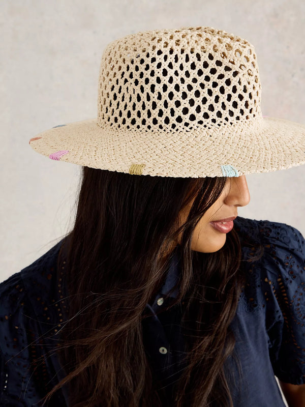 443572 Open Weave Fedora Hat