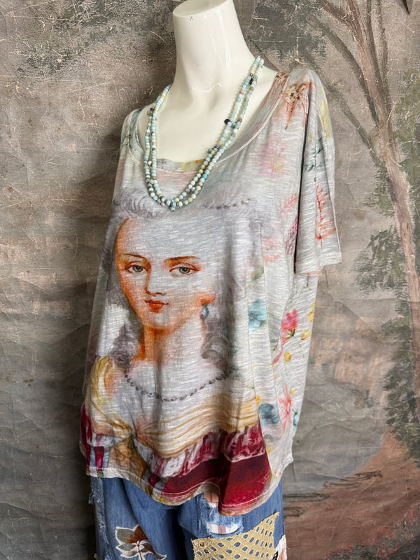 PL-772 Washington Floral Tee-Gray