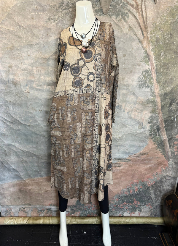 D448 Waffle Knit VNeck Dress-COOPER