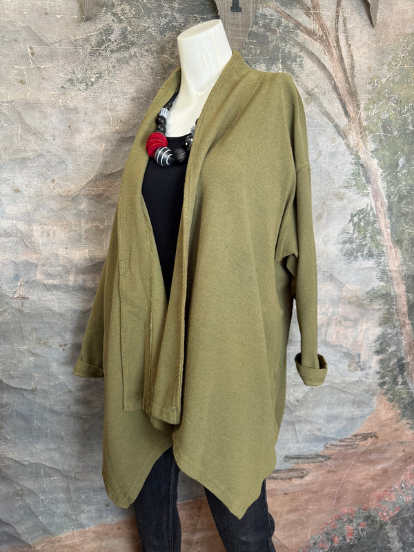 833-3184 Flare Cardi Coat