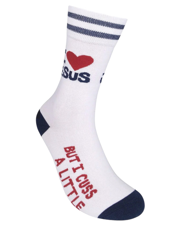 Art To Wear Novelty Socks-I LOVE Jesus!