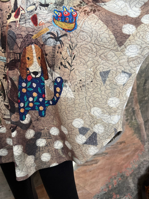 T812NB Drop Shoulder Top-Lunch Time