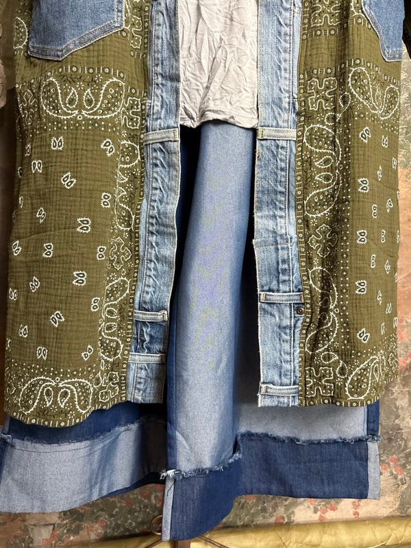 5783 Bandana Long Cardigan