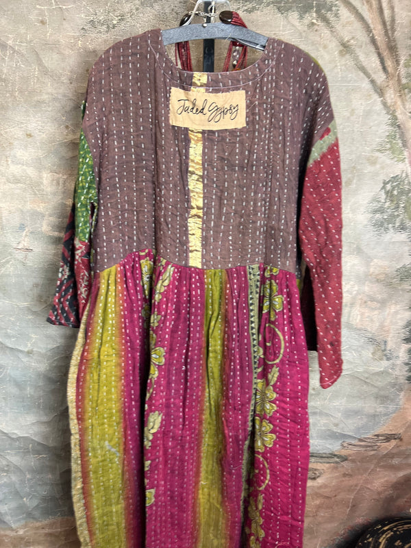 JG-156 Kantha Sunrise Dress-Mix 6