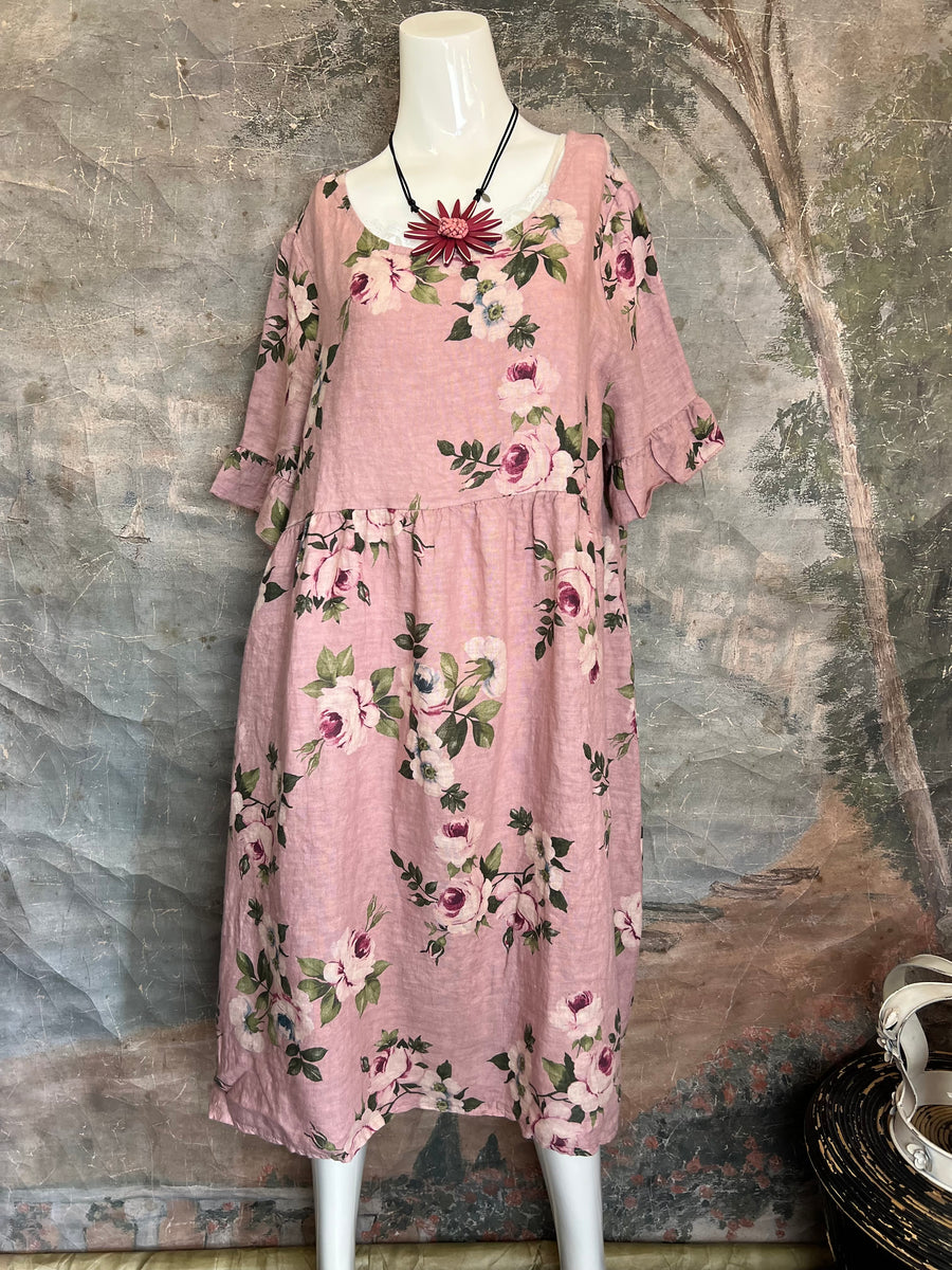 Pink 5202 5202 Audrey Floral Dress-Pink – Absolutely Abigail's