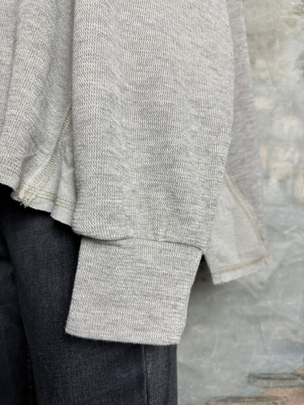 25690 Knit Mock Neck Top-Khaki