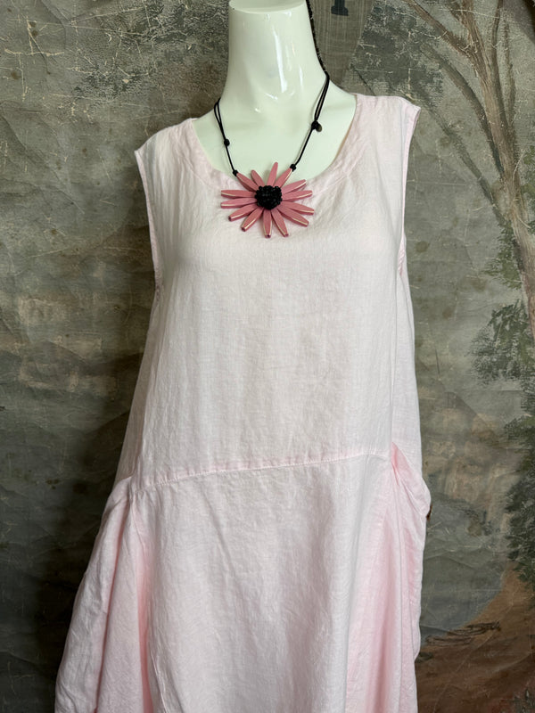 MP-HLD1066 Lagenlook Dress-Pink