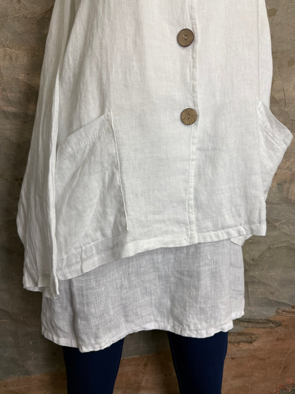 92112-62 Hoodie Jacket-White