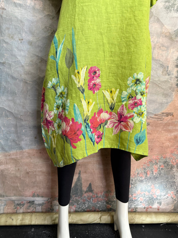 90847G Garden Tea Party Dress-Kiwi