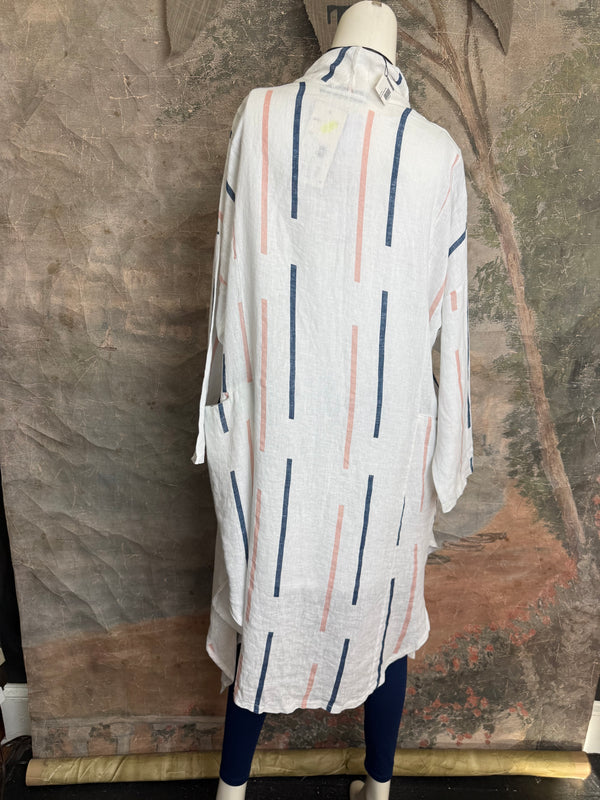 91511-S Stripe Throw Duster