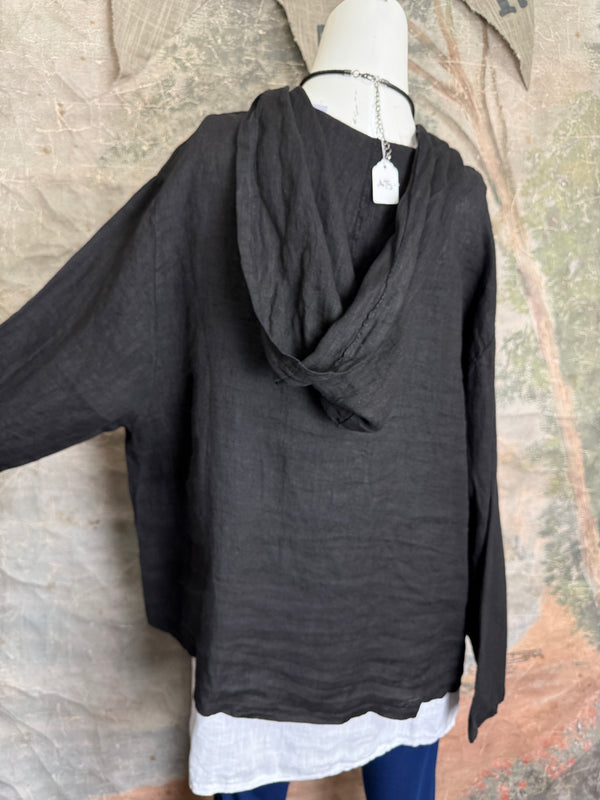 92112-62 Hoodie Jacket-Black