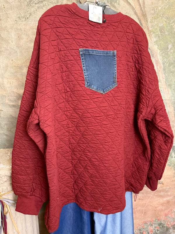 5949 Glenna Pullover-Red