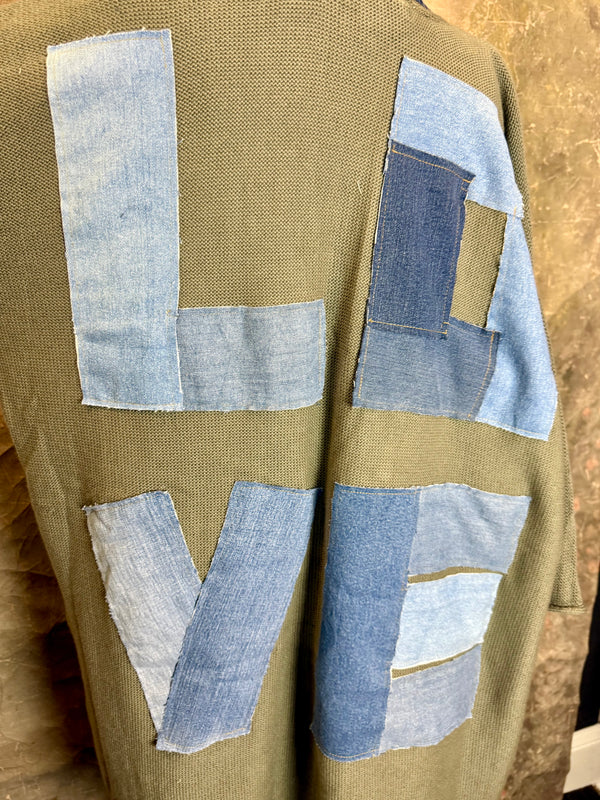 5547 Cotton/Denim Love Cardigan