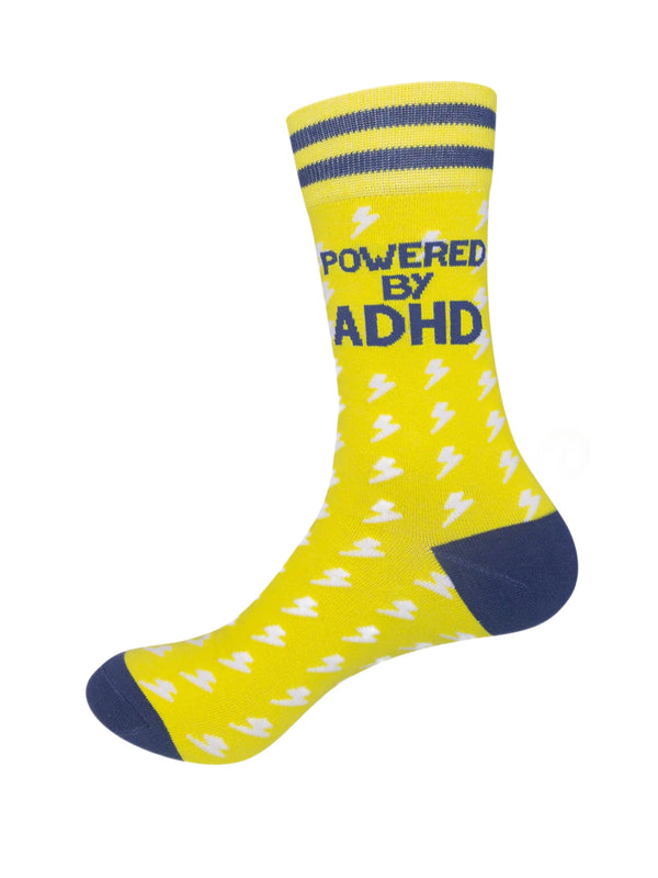 Art To Wear Novelty Socks-Powered By ADHD 😵‍💫