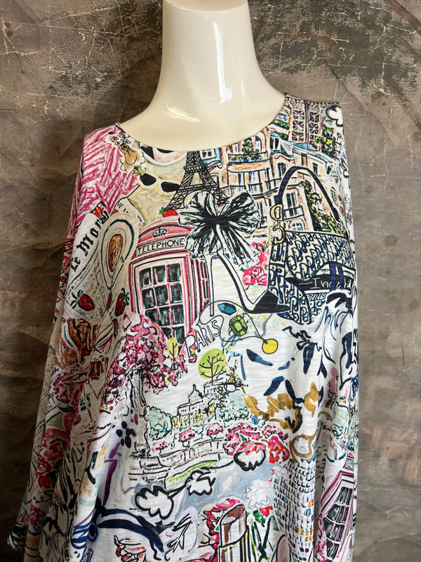 T1369K White Knit Whimsy Top-Bonjour Paris