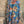 Load image into Gallery viewer, Oversized blue floral print crew pullover with orange and multicolor botanical pattern, long sleeves, relaxed fit - 1
