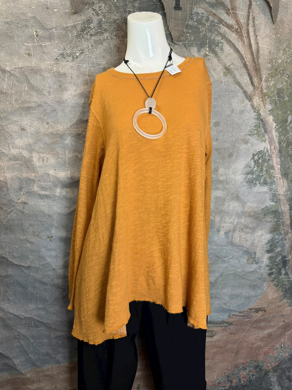 1050-88 Cotton Knit Angel Tee-Aspen