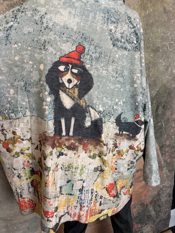 T1097 Cowlneck Dolman Slv Top-Jolly Buddy