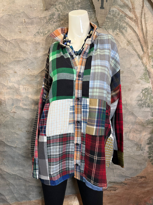 5620 Flannel PW BF Shirt- PW D