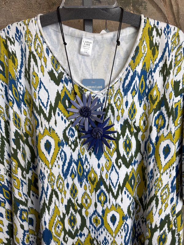 715CL-OT Oversized Tunic Tee-WHITE