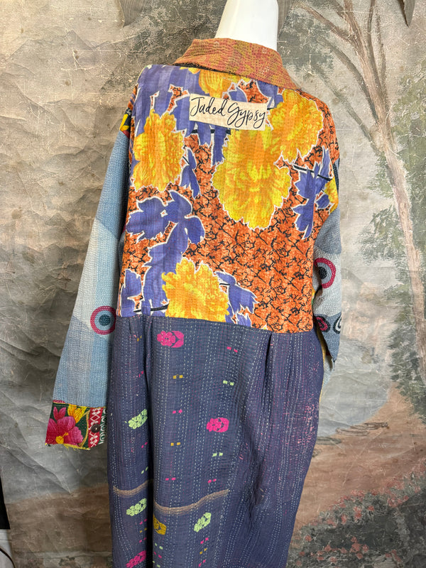 JG-183 Kantha Sunrise Coat-MIX 6