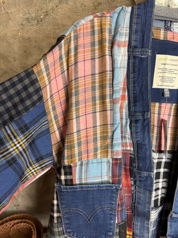 5573 Lodge Flannel Cardigan-Mix B