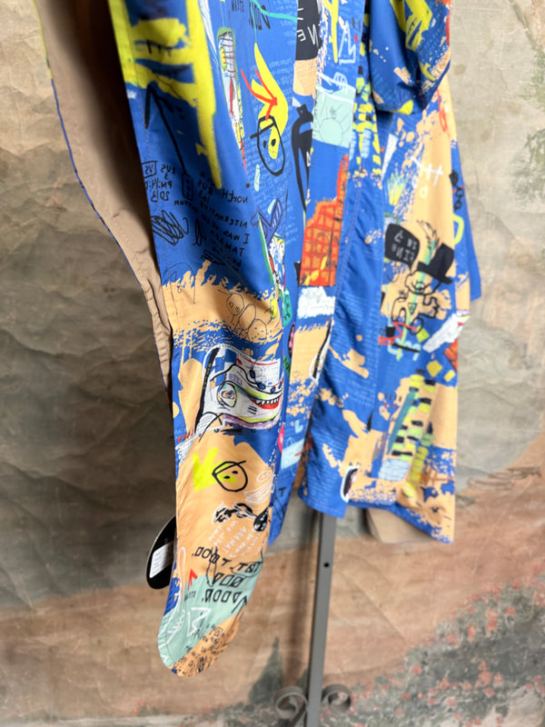 Inoah's Artful 2 Look Raincape-Curious Bots