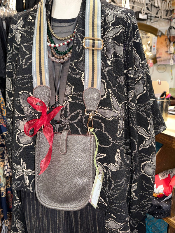 0003A Pebbled Vegan MINI Leather Crossbody Bag-Mocha