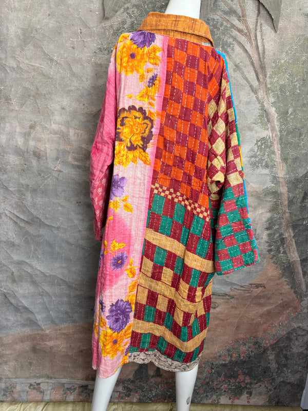 1013w Long Kurta Shirt Dress-Susan