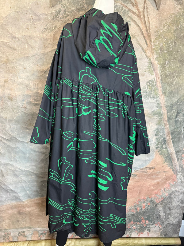 1029 City Scribble Jacket-Green